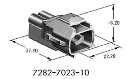 Yazaki 7283-7020-10 - Connecteur automobile 2 voies - Femelle