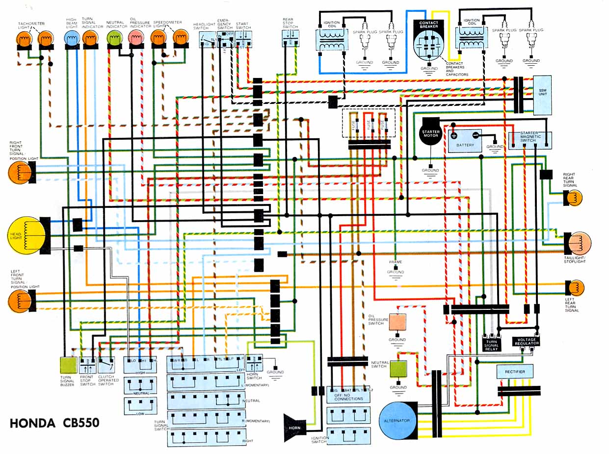 Electrical diagram of honda motorcycle #1