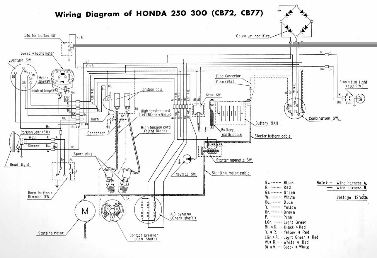 Honda vf750c wiring